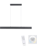 Just Light LED-Hängeleuchte in Anthrazit - (B)121 x (H)120 cm