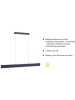 Just Light LED-Hängeleuchte in Anthrazit - (B)121 x (H)120 cm