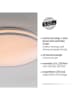 Just Light Lampa sufitowa LED w kolorze srebrnym - Ø 38 cm