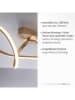 Just Light LED-Deckenleuchte in Gold - (B)61 x (H)24,5 cm