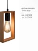 Just Light Hanglamp zwart/lichtbruin - (L)120 x (B)9 cm