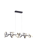JUST LIGHT. Ledhanglamp "Curls" zwart - (B)99 x (H)135 x (D)21 cm