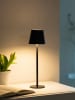 Just Light LED-Tischleuchte "Euria" in Schwarz - (H)37 x Ø 11 cm
