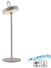 Just Light LED-Tischleuchte "Amag" in Grau - (H)47,2 x Ø 15 cm