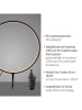 Just Light Lampa LED w kolorze czarnym na trzonku - wys. 66 x Ø 50 cm