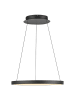 Just Light Ledhanglamp "Hoop" zwart - (H)180 x Ø 57 cm