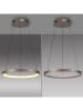 Just Light LED-Hängeleuchte "Hoop" in Braun - (H)180 x Ø 57 cm