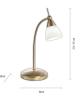 Paul Neuhaus Tischleuchte in Gold - (B)30 x (H)45 cm