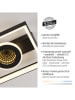 Paul Neuhaus LED-Deckenleuchte in Schwarz - (B)45 x (H)20 x (T)6,2 cm
