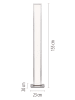 Just Light Staande ledlamp "Q-Rosa'' - energieklasse G - (B)23 x (H)155 x (D)20 cm