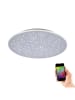Just Light Lampa sufitowa LED "Q-Nightsky" w kolorze srebrnym - wys. 5 x Ø 48,5 cm