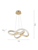 Just Light Ledhanglamp "Melinda" goudkleurig - (H)120 x Ø 57 cm