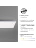 Just Light LED-Deckenleuchte "Frameless" in Weiß - (B)100 x (H)6,8 x (T)25 cm