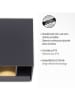 Paul Neuhaus LED-Wandleuchte "Block" in Schwarz - (B)9 x (H)9,3 x (T)10 cm