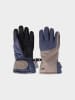 4F Funktionsfingerhandschuhe in Blau/ Beige