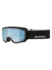 Alpina Ski-/ Snowboardbrille "Scarabeo JR" in Schwarz/ Blau