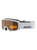 Alpina Ski-/ Snowboardbrille "Scarabeo JR" in Weiß/ Orange