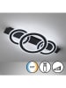 FISCHER & HONSEL Lampa sufitowa LED "Circle" w kolorze czarnym - 76,5 x 8 x 36 cm