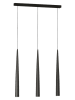 FH Lighting LED-Pendelleuchte "Cone" in Schwarz - (B)76 x (H)160 x (T)6 cm