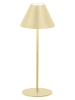 FH Lighting LED-Tischleuchte "Kano" in Creme- Ø 14 cm x (H)36 cm