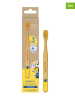 happybrush 4er-Set: Zahnbürsten "Minions Bamboo" in Beige