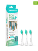 happybrush Nachfüllpack "Eco V3+ Refills (White-Mint) soft" in Weiß