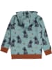 Walkiddy Sweatjacke in Blau/ Braun