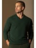 Perfect Cashmere Kasjmieren trui "Lorenzo" donkergroen