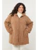 Curvy Lady Übergangsjacke in Hellbraun