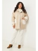 Curvy Lady Übergangsjacke in Beige