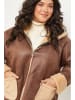 Curvy Lady Übergangsjacke in Braun