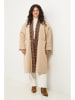 Curvy Lady Płaszcz przejściowy w kolorze beżowym