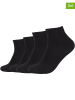 camano 4er-Set: Socken in Schwarz