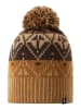 Reima Wełniana czapka "Pohjoinen" w kolorze jasnobrązowym