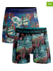 Muchachomalo Bokserki (2 pary) w kolorze niebieskim i czarnym