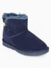 NICEBAY Leren winterboots "Beauty" donkerblauw