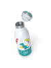 Monbento Butelka termiczna "Cooly" w kolorze zielonym ze wzorem - 350 ml