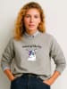 WOOOP Sweatshirt "Mood of the day" in Grau