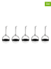 iittala 5er-Set: Dekohänger in Silber - Ø 8 cm 