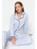 trendyol Pyjama lichtblauw/wit