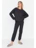 trendyol Piżama w kolorze czarnym