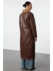 trendyol Omkeerbare tussenmantel donkerbruin/camel