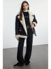 trendyol Kunstlederjacke in Schwarz