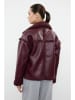 trendyol Kunstleren jas bordeaux