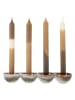 Bloomingville Kerzenständer ''Kalia'' in Braun - (B)30 x (H)4 x (T)8 cm