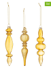 Bloomingville 3-delige set: decohangers "Aurelia" goudkleurig - (L)15,5 cm