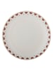 Bloomingville Talerz obiadowy "Jolly" w kolorze biało-czerwonym - Ø 26,5 cm