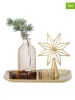Bloomingville 6tlg. Set: Tablett & Deko ''Sanga'' in Gold - (B)22 x (H)21 x (B)22 cm