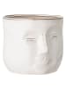 Bloomingville Doniczka "Ignacia" w kolorze białym - 18 x 15,5 x 16,5 cm