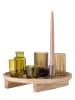 Bloomingville 8tlg. Kerzenständer-Set ''Sanga'' in Beige/ Grün - (H)15 x Ø 32 cm